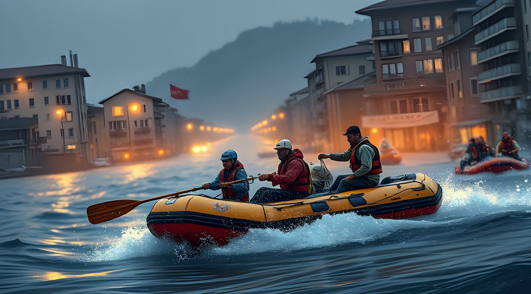 İspir'de Çoruh Nehri Coştu: Rafting Yarışlarında Zorlu Mücadele — Turizm