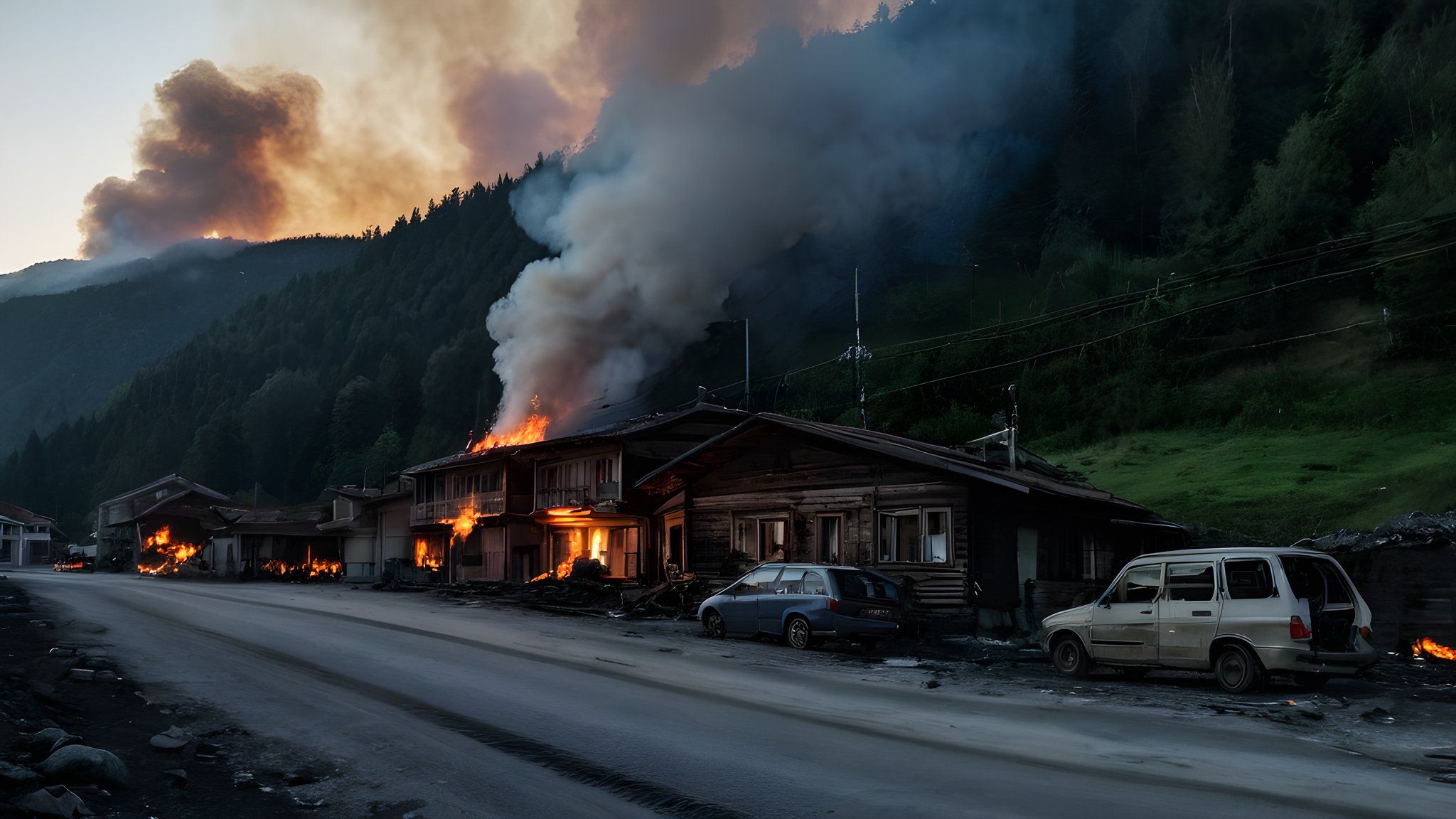 Artvin Hopa'da ev yangını paniği — Gündem